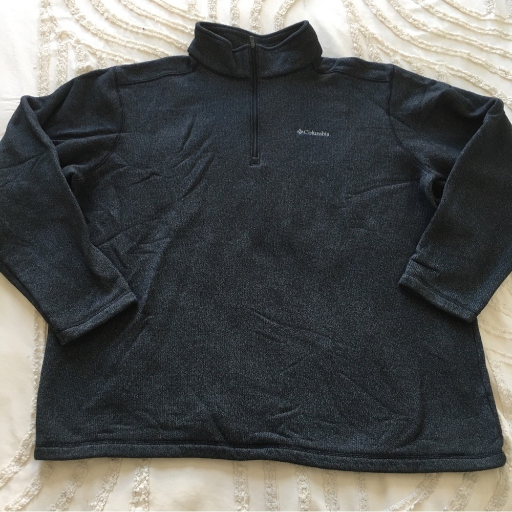 Columbia Black Half-Zip Fleece Pullover
